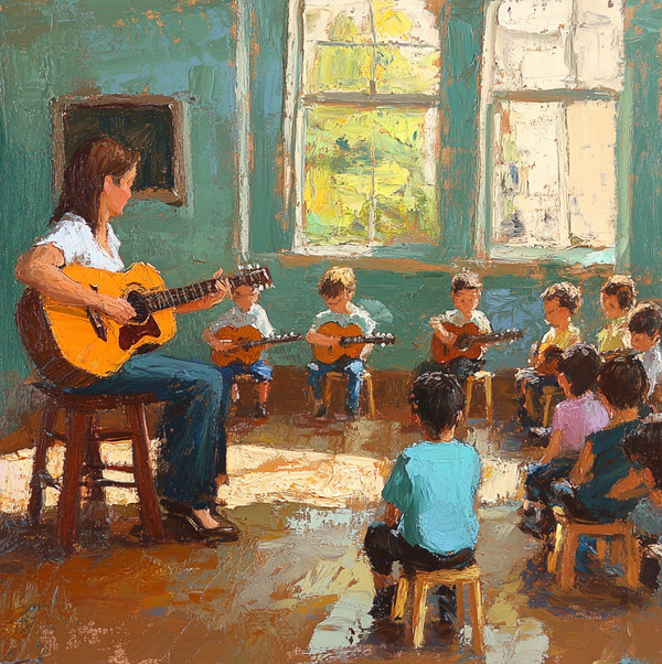 estudiantes de guitarra